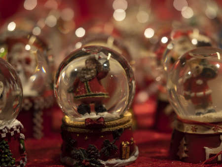 Brunico traditional christmas market decorationsの写真素材