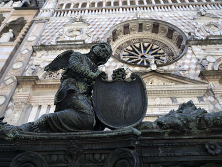 santa maria maggiore church bergamo italy detail close up
