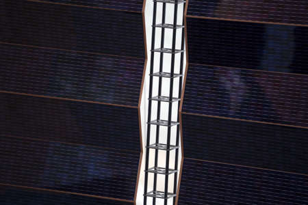 satellite solar panel detail close up