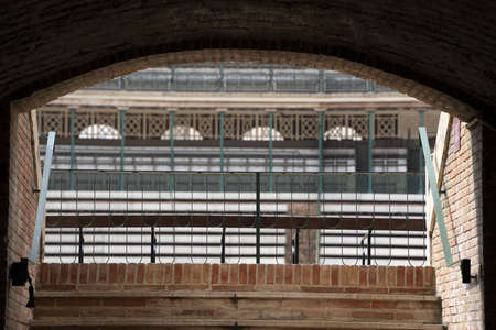 Valencia Spain bull fight arena bullring plaza de torosの写真素材