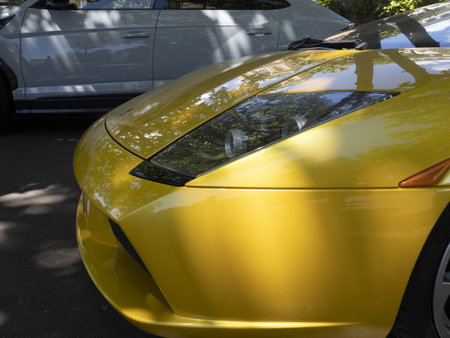 GRASSE, FRANCE - JUNE 25 2022 - The lamborghini bull run of Bull Days is an international community formed by top luxury brands and more than 1,000 Lamborghini ownersのeditorial素材