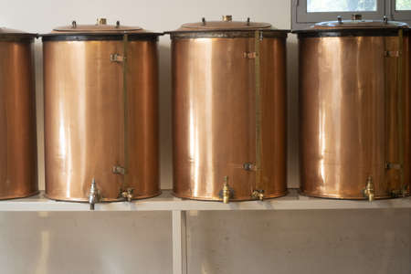 vintage parfume alambic inside factory detail