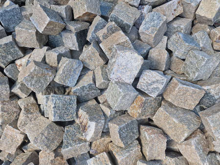 sampietrini granite stones for roman pave street floor texture