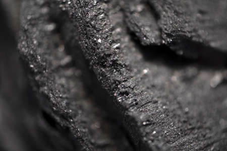 black barbecue charcoal macro detail close upの写真素材