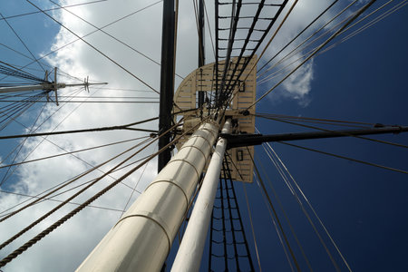 constellation ship vessel in baltimore marylandの写真素材