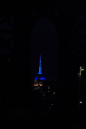 empire state building manhattan new york city night view from dumbo