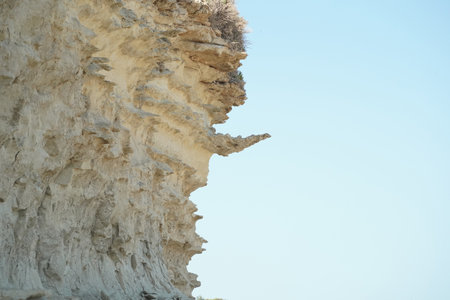 saint peter pools Malta rock formation hole on rocks viewの写真素材