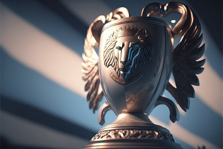 morocco soccer team winning cup illustration generative aiの写真素材