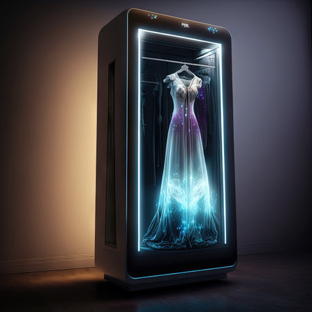 the new intelligent smart clothing wireless machine of the future illustration generative ai