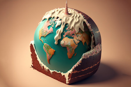 International World Cake day illustration generative aiの写真素材