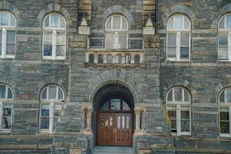 washington DC georgetown university on sunny dayの写真素材