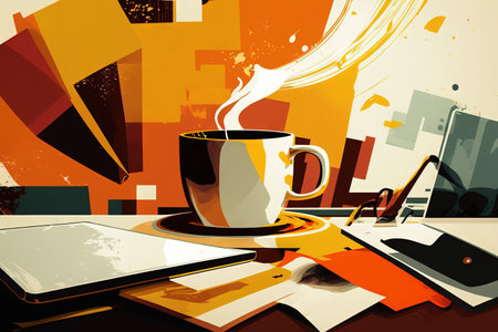 The Administrative Professionals Day, Secretaries Day or Admin Day. Abstract illustration generative aiの素材