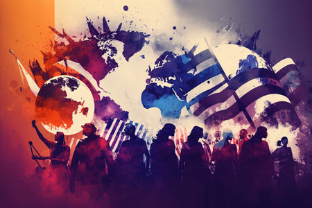 World International Day of Democracy On September 15 illustration generative aiの素材