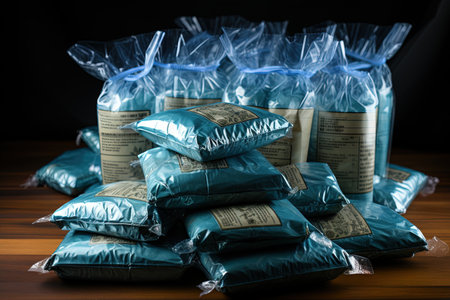 drug packages isolated , illustration generative aiの素材