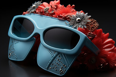 Fashionably Financial: Enter the world of Credit Couture, where credit cards come to life as fashionable characters with a flair for sunglasses, illustration generative aiの素材