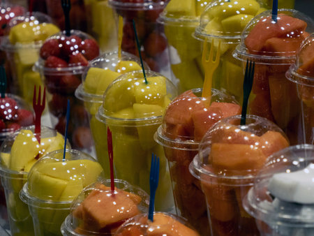 fruit smoothie boqueria the barcelona fruit seafood meat ham food marketの写真素材