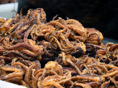 fried sea food at boqueria the barcelona fruit seafood meat ham food market