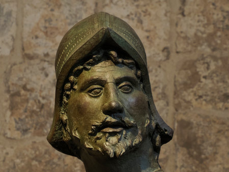 bronze jacks of clock tower Dubrovnik Croatia medieval townのeditorial素材