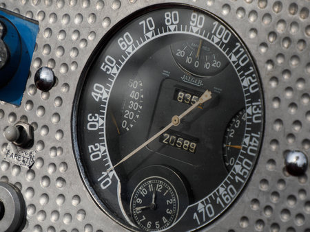 SANREMO, ITALY - OCTOBER 15 2023 - Historical Automobile Revival of the Circuit of Ospedaletti a competition in the streets of Ospedalettiのeditorial素材