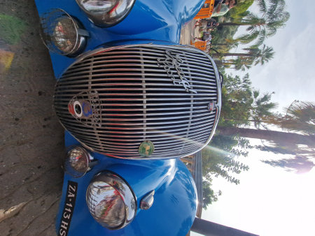 SANREMO, ITALY - OCTOBER 15 2023 - Historical Automobile Revival of the Circuit of Ospedaletti a...