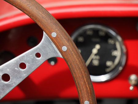 SANREMO, ITALY - OCTOBER 15 2023 - Historical Automobile Revival of the Circuit of Ospedaletti a competition in the streets of Ospedalettiのeditorial素材