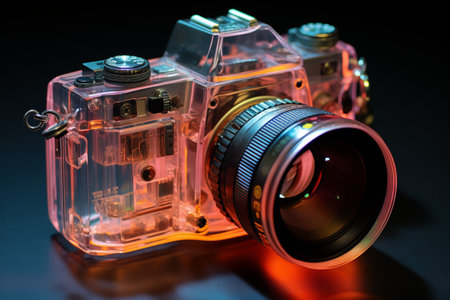 The new hyper technological photo camera of the futureの素材