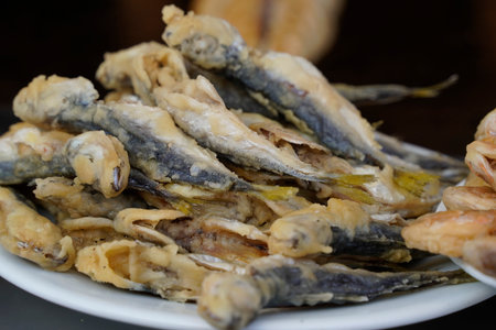 Anadolu Kavagi village fresh fish restaurant bosphorus cruise turkeyの写真素材