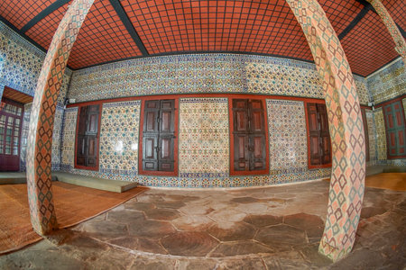 ISTANBUL, TURKEY - JANUARY 5, 2024: Topkapi Palace Istanbul, Turkey, Ancient Ottoman residence view - The Harem interior viewのeditorial素材
