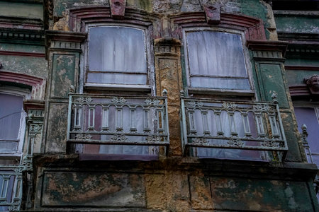 Old buildings in Fener district, Istanbul Turkey