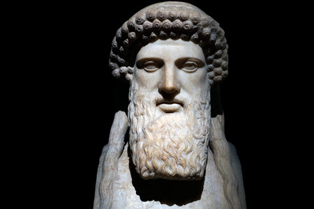 ISTANBUL, TURKEY - JANUARY 7 2024 - Istanbul Archaeological Museum. Herme by alchemene