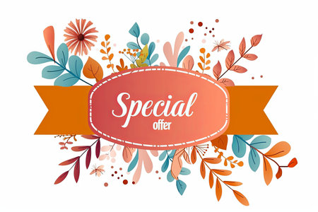 A Special offer banner, artistic, original, vector, isolated on whiteのイラスト素材