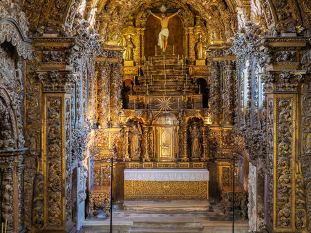 AVEIRO, PORTUGAL - APRIL 25 2024 City Museum Santa Joana, before known as the Convent of Jesus in Aveiro interiorのeditorial素材