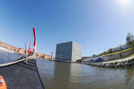 Aveiro pictoresque village canals view, The Venice Of Portugal travel tourism landmark