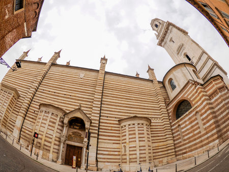 Verona dome cathedral church exterior sculptures detail Romanesque sculpture attributed to workshop...