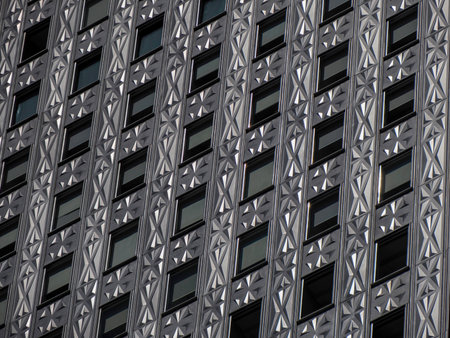 famous new york manhattan skyscrapers building detail
