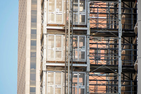 New under construction new york manhattan skyscrapers building detail