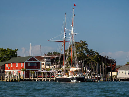 A sailboat in greenport long island new york