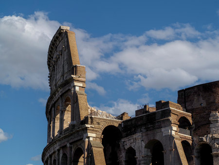 Rome Coliseum Colosseum detail of arches close up