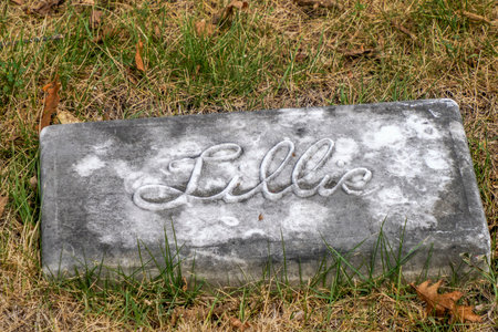 Cincinnati Finneytown historical cemetery Graveyard.の写真素材