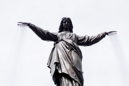 The Cincinnati Tyler Davidson Fountain detailの写真素材