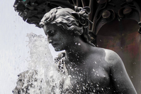 The Cincinnati Tyler Davidson Fountain detailの写真素材