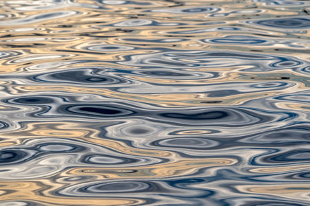 the sea reflection of sun at sunset abstract texture