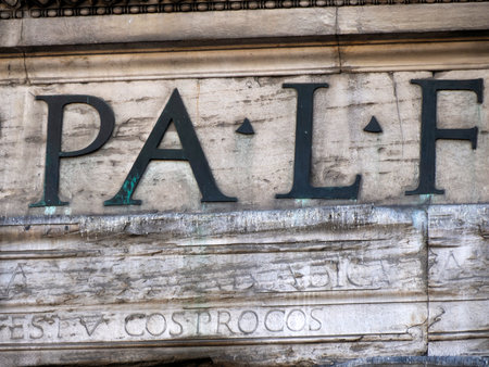 the pantheon piazza della rotunda rome detailの写真素材