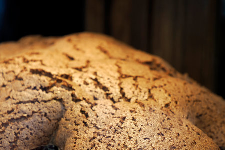 The Chocolate Colomba traditional Italian Easter celebration sweet detailの写真素材