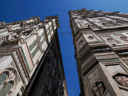 Florence dome church cathedral exterior detailの写真素材