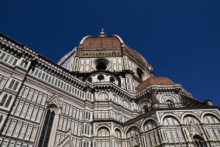 Florence dome church cathedral exterior detailの写真素材