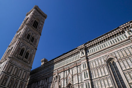 Florence dome church cathedral exterior detailの写真素材