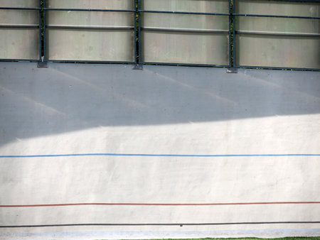 A stadium speed cycling track detailの写真素材