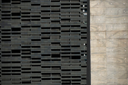 Teatro del Maggio Musicale Fiorentino modern theater in florence exterior view detailの写真素材