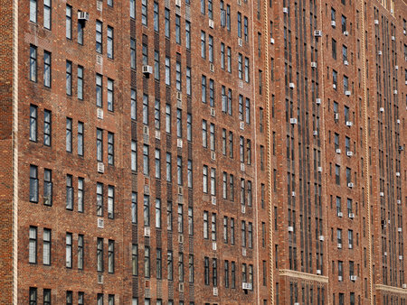 modern buildings detail reflection from high line